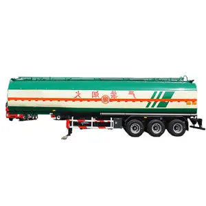 3 poros 45000 liter tangki minyak Diesel minyak bumi Semi Trailer Tanker bahan bakar truk minyak mentah Trailer Transport