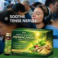 Gouttes buvables d'Ashwagandha Marque Blanche : Soulagement du stress, Soutien énergétique, Amélioration de l'humeur, Complément quotidien avec Ginseng Indien et Taurine