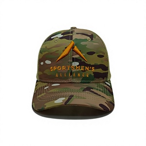 Gorra Trucker de Camuflaje de 6 Paneles al por Mayor, Gorra de Alta Calidad con Malla, Corona Estructurada, Perfil Medio y Visera Curva - Product Image 1