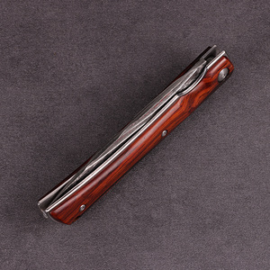 Tinh Tế <span class=keywords><strong>Handmade</strong></span> Damascus Dao Thép Xách Tay EDC Chiến Thuật Tự Vệ Folding Hunting Knife Với Vỏ Bọc - Product Image 5