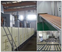 Système de production de sandwichs aux biscuits à haut rendement, ligne de production automatique d'alfajores