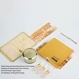 Kore RUFEI kozmetik 24K altın soyulabilir maske yüz güzellik lüks altın terapi cilt bakımı seti - Product Image 3
