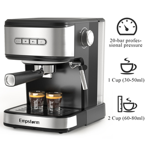 Máquina <span class=keywords><strong>de</strong></span> Café Espresso Semiautomática Comercial, Sistema <span class=keywords><strong>de</strong></span> Preparación <span class=keywords><strong>de</strong></span> Café, Bomba <span class=keywords><strong>de</strong></span> Plástico <span class=keywords><strong>de</strong></span> 20 Bares <span class=keywords><strong>de</strong></span> Presión, Bajo Ruido, para Uso Doméstico y en Hoteles - Product Image 2