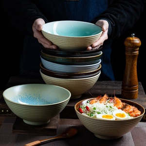 YUBIN Ensemble de bols à <span class=keywords><strong>ramen</strong></span> et soupes en céramique, design zen japonais et asiatique, grand format, écologique, lavable, émaillé au four, pour la maison - Product Image 4