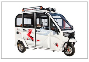 Long <b>Range</b> Enclosed Electric Tricycle Passenger Cargo Dual Use - Product Image 6
