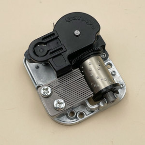 Mecanismo de Caja <span class=keywords><strong>Musical</strong></span> Giratorio de Cuerda Sankyo Silver de 18 Notas para Cajas de Música DIY, Regalos de Antigüedades de Boutique - Product Image 6