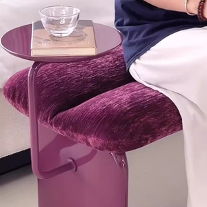 <span class=keywords><strong>Taburete</strong></span> de Cabecera de Diseño Moderno y Minimalista de Lujo Ligero de Terciopelo Italiano para Dormitorio, Hotel y Villa - Muebles para el Hogar Ecológicos - Product Image 6