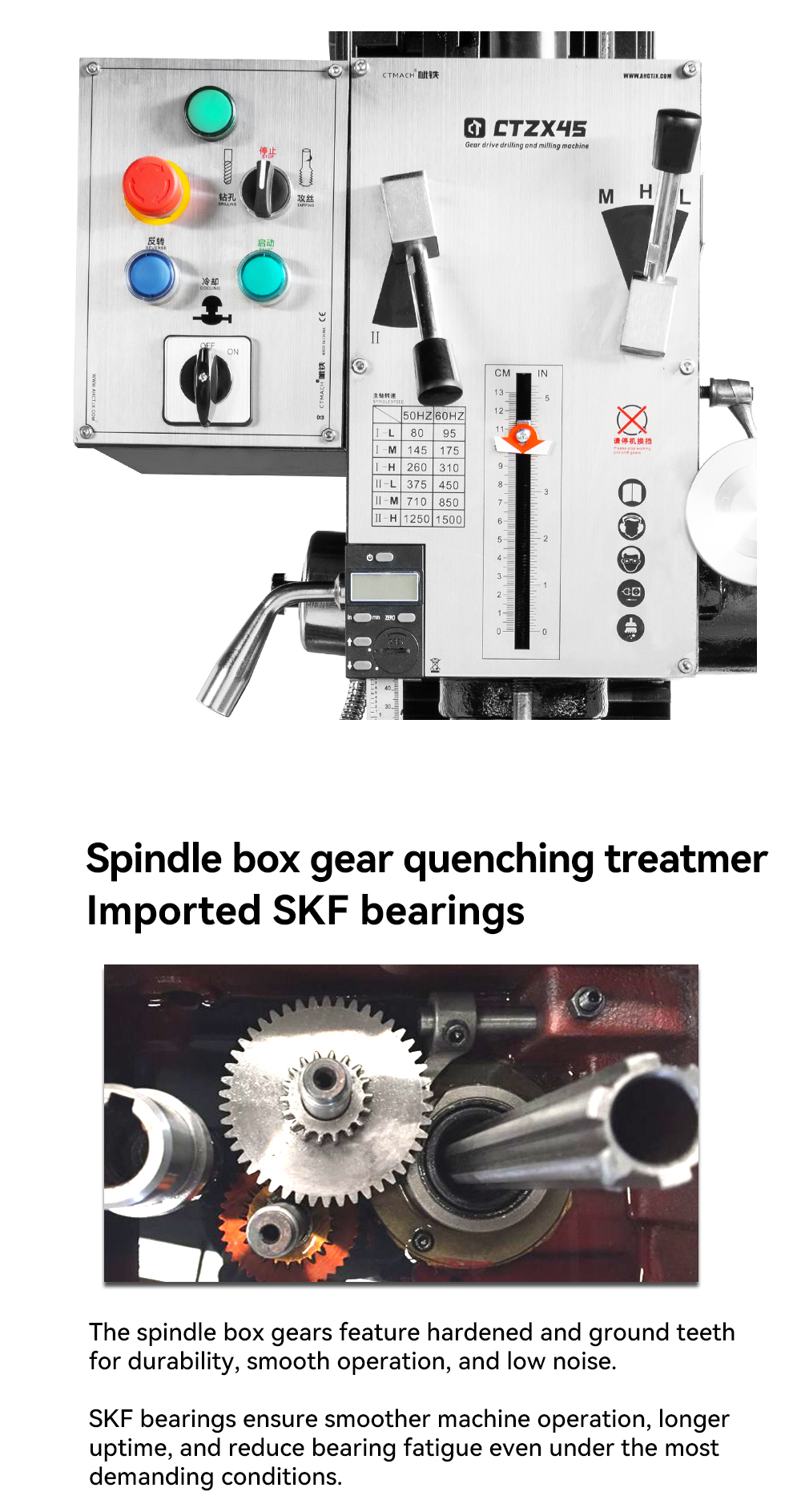 CTZX45 Mini Drilling Milling Tapping Machine - Precision & Versatility