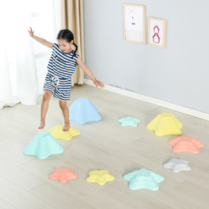 Non Slip PP trave di equilibrio pietre miliari per bambini Color arcobaleno che promuovono le abilità di coordinazione dei bambini a forma di stella marina - Product Image 3