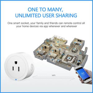 Wifi Ổ cắm thông minh chúng tôi thông minh cắm thiết bị nhà Outlet 10A với Power Monitor hẹn giờ làm việc với Alexa Google Alexa Google surplife - Product Image 4