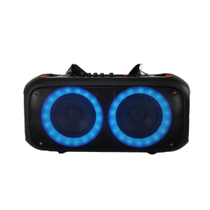 Dual 6.5 Inch Small Speaker with LED Light <strong>Ring</strong> Karaoke Player Rechargeable Speaker <strong>Box</strong> for Sale Stock and Ready Goods - Product Image 5