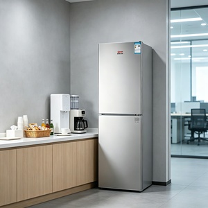 Frigorifero Mini <span class=keywords><strong>Gome</strong></span> OME 198L in Acciaio Inox, No Frost, Congelatore Indipendente, a Risparmio Energetico, Design Compatto per Dormitorio - Product Image 2