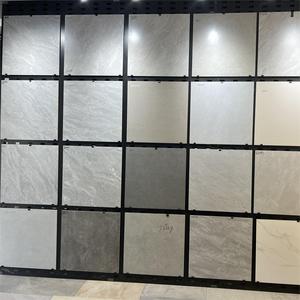 Azulejos de Cerámica Modernos con Efecto Piedra Tipo Mármol, Tamaño Grande 600x600, Color Ladrillo Marrón Pulido y Esmaltado para Pisos y Paredes - Product Image 3