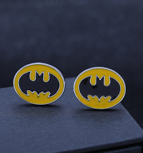 ユニセックスクリエイティブバットジュエリーアニメトピックギフトシルバーメッキスーパーヒーロージュエリーシリーズのファッションカフリンクス - Product Image 6