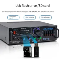 VIRE Amplificateur de Puissance Audio Stéréo Hi-Fi 160W Double Canal avec Égaliseur à Commande Indépendante pour Amplificateurs Numériques Domestiques