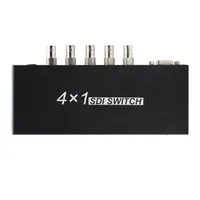 SDI 3G-SDI-HD-SDI 4x1 Switch Router Sinyal SDI Penuh 4 Saluran dengan Input/Output 4 Port SDI untuk Kamera CCTV DVR NVR
