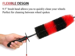 Cepillo de Nylon de Doble Extremo <span class=keywords><strong>AE</strong></span> XC260 para Limpieza de Ruedas y Detalles de Automóviles - Product Image 2