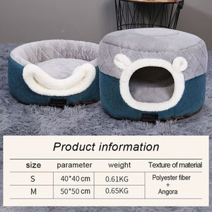 Cama para Mascotas de Lujo, Plegable, en Forma de Cueva, para Gatos y Perros Pequeños, Cojín Cálido para Dormir en Invierno, Venta al Por Mayor - Product Image 5
