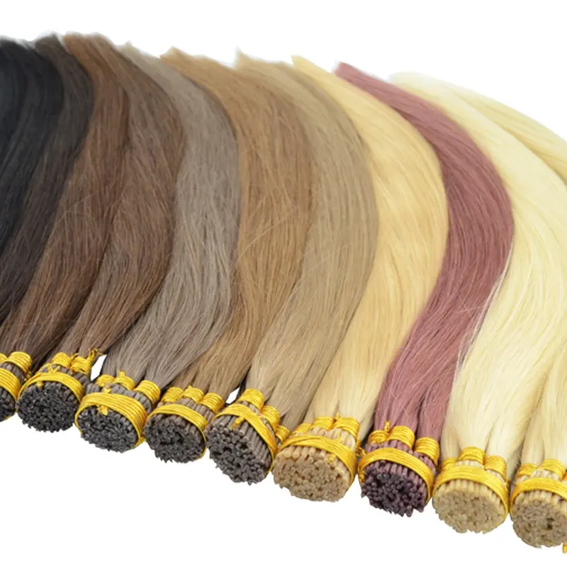 AFPELO Cheap Good Quality Human Hair Extension I Tips Keratin Hair Prebonded Hair Extension Wholesale Stock