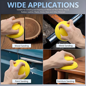 Disco de papel de <span class=keywords><strong>lija</strong></span> trasero autoadhesivo de 4,5 "al por mayor buen <span class=keywords><strong>precio</strong></span> P60 P5000 disco abrasivo de alta dureza de 115mm para pulido de coche OBM - Product Image 5