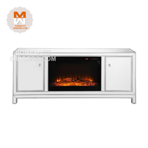 Meuble de télévision en bois miroir Hot Classic <span class=keywords><strong>avec</strong></span> cheminée - Product Image 1