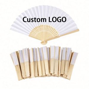 High Quality Custom Printed ABS Handheld Fans Foldable with Silk Screen Printing Modern <b>Style</b> <b>Head</b>-mounted - Product Image 1