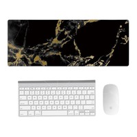 Tapis de clavier en marbre blanc doré de qualité supérieure, tapis de souris de jeu en caoutchouc, tapis de bureau, livraison gratuite, grand tapis de souris, tapis de clavier