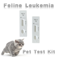 Alat Tes Perawatan Hewan Peliharaan Tes Feline FELV Ag untuk Penggunaan Kucing di Klinik Hewan Alat Tes Cepat Fiv Felv Kit Tes Diagnostik Cepat Fiv/felv