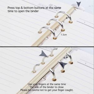 Custom Promotional New Design Spiral A5 Eco-Friendly Leather Cover Loose-Leaf Binder Notebook Planner Sets 80 <b>Sheets</b> Embossing - Product Image 3