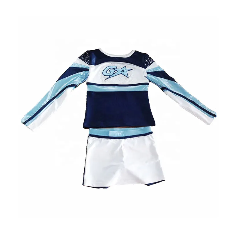 Neue Qualität Cheerleading Uniform Kleid Mädchen Sublimation Cheerleading Uniformen für den Verkauf