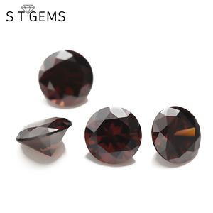 ルーズファクトリープライス3mmラウンドコーヒー<span class=keywords><strong>CZ</strong></span>ダイヤモンドキュービックジルコニアストーンジュエリー - Product Image 4