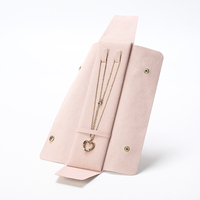 DIGU Vente en gros 22*6.5cm Sacs d'emballage pour bijoux en microfibre, Sacs pour colliers, Plateau de rangement pour bijoux, Sacs à bijoux personnalisables
