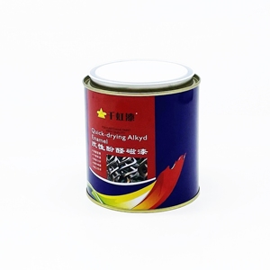 Seau métallique recyclable de 1L pour peinture, diluant chimique et détergent, avec impression couleur personnalisée - Product Image 1