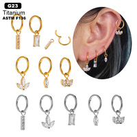 G23 ASTM F136 TItanium Hinged Septum Clicker Segment Piercing Nez Hoop Ring Nez Ring Lip Ear Cartilage Ear Helix Body Piercing