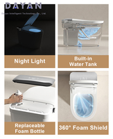 Toilette intelligente japonaise haut de gamme, électrique, automatique, sensible à la température, pour la maison intelligente, toilette monobloc intelligente pour salle de bain