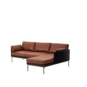 Sofá Esquinero Retro Británico MUMAIDI de Una Plaza, Estilo Vintage, Cuero PU Encerado, Estructura de Madera Maciza, con Reposapiés - Product Image 5