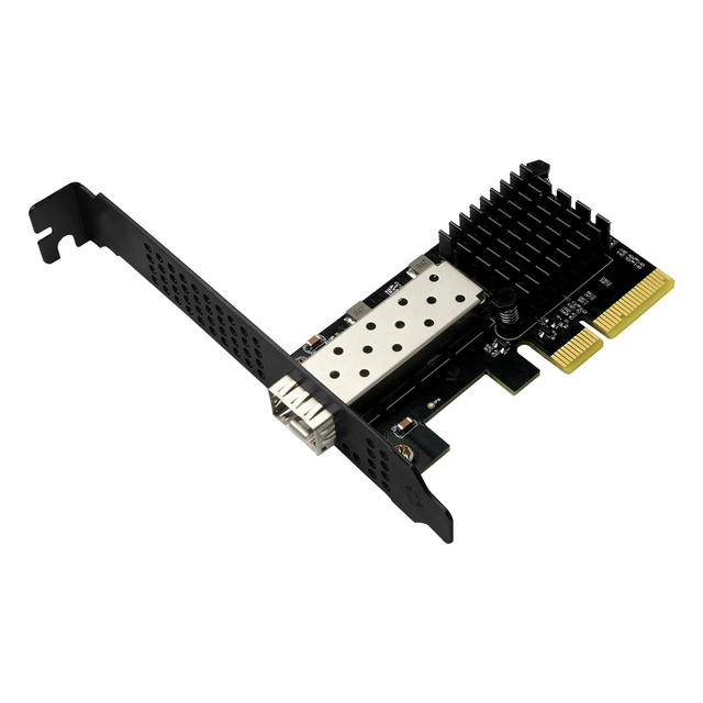 Lekuo PCIe X4 10Gbps SFP+ Fiber Network Card Internal ROHS WiFi Realtek RTL8127ATF 1.79W Ultra-Low Power Desktop 4K Stock