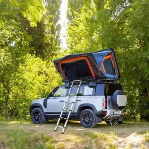 Tentes de randonnée pliantes étanches et portables personnalisées, à coque dure, SUV familiaux de luxe, pour glamping sur le toit, tentes de camping d'extérieur