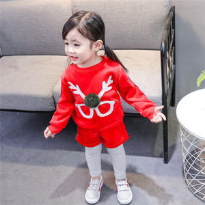 Mayoristas de Ropa Infantil en Tirupur, Camiseta Infantil con Mangas Elásticas con Estampado de Animales y Leggings de Spandex Sublimados Personalizados - Product Image 3