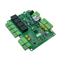 Módulo de Control de Relé Electromagnético RJ45/RS485, Modbus TCP/RTU, 4 Relés, 8 Entradas Analógicas, 2 Salidas Analógicas, Montaje en Riel DIN, Placa I/O
