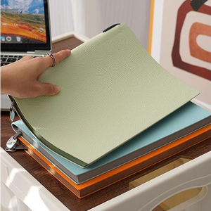Customized Promotional A5 Leatherlike <b>Notebook</b> Set with Lychee Texture Ideal for Business Gifts Logo Printable - Product Image 2
