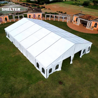 Tente en aluminium résistante au vent pour événements, tente de mariage pour 100 à 200 invités, 300 à 500 personnes