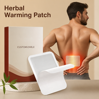 Patch thermique auto-chauffant à base d'armoise pour moxibustion, certifié CE, 5 patchs par boîte, jetable, pour pieds/jambes