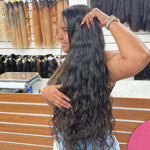 Vente en Gros Vrac Russe Remy Cheveux Lâche Vague Style brut Vietnamien Cheveux Humains Tressage Vague Profonde Vendeur En Vrac - Product Image 6