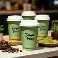 DayuPack Gobelets en papier pour vin à double paroi, personnalisables avec logo, écologiques, biodégradables, recyclables, de qualité alimentaire, étanches, avec couvercle, pour boissons chaudes