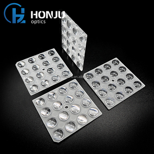 Lente Ottica HONJU HZ-5050-16H1-90D a 16 Perle, 90 Gradi, per Illuminazione Stradale, Trasmittanza 92%, 49.5x49.5mm, LED Industriale 125 - Product Image 1