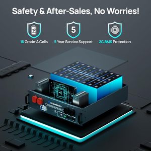 Sinh Thái xứng đáng EU chúng tôi Kho bán buôn 51.2V 50Ah 6000 + chu kỳ máy chủ Rack LiFePO4 Pin cho off-lưới điện năng lượng mặt trời sao lưu điện - Product Image 2