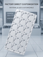 Kemasan Tray Plastik PP/PET Ramah Lingkungan yang Dapat Disesuaikan untuk Prosesor CPU Intel Socket LGA PC Desktop Grosir