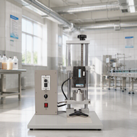 Mini machine de capsulage semi-automatique en acier inoxydable avec volant de réglage en hauteur, conception à haute efficacité d'étanchéité, prix de gros