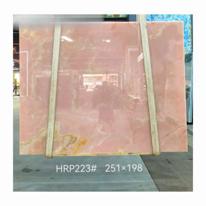 Dalles de Luxe en Onyx Rose Design Moderne Panneau de Grande Taille en Quartzite Rose Naturel Rétroéclairé avec Finition Cristalline - Product Image 5